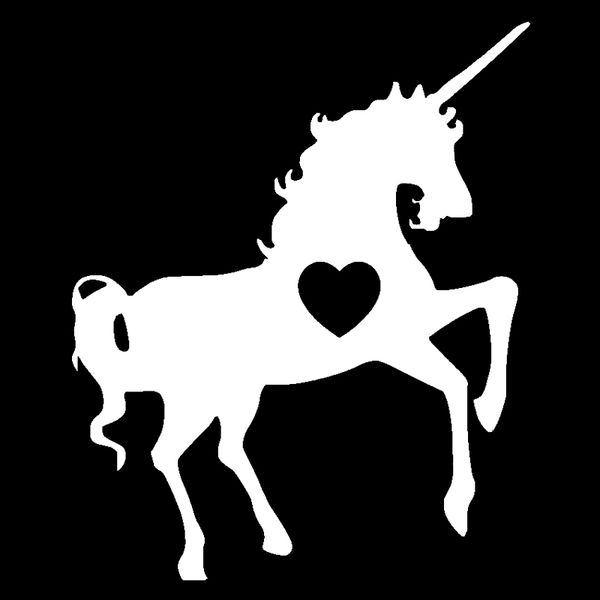 

car stickers unicorn love animal decoration accessories decals creative waterproof sunscreen 17cm*14cm