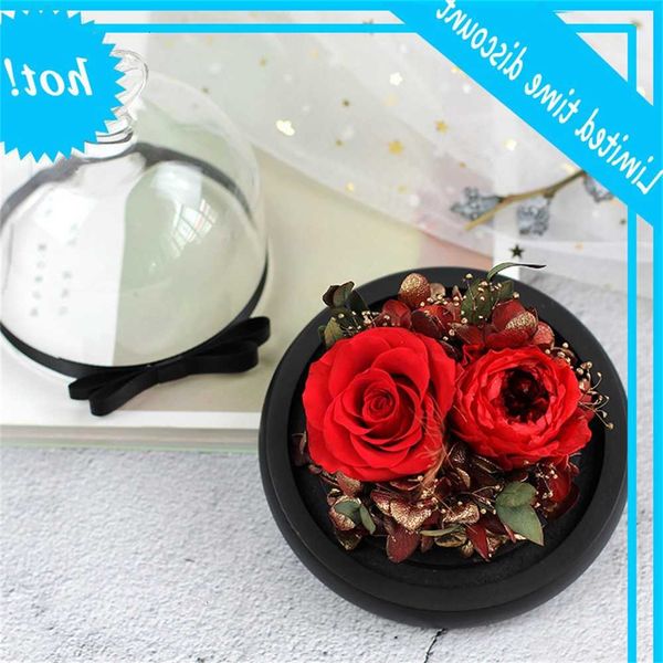 

immortal flower rose small love gift box on valentine's day