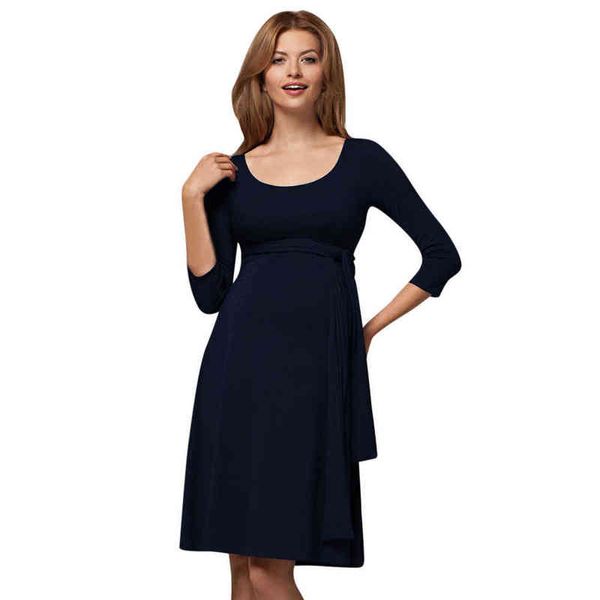 Vestido de amamentação superior amamentando mulheres de mangas compridas inverno alimentação de inverno maternidade gravidez roupas tamanho g220309