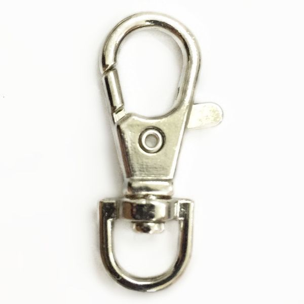 

zinc alloy keychain with hook lobster clasps 37mm swivel trigger clips snap hooks key lobster snap charm clip lobster clip key, Slivery;golden