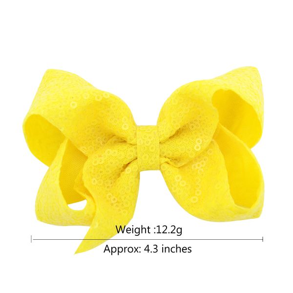 

4.3  color inch shiny scale embroidered sequin bowknot for kids princess handmade colorful hair bows hair accessories 912 gznp, Slivery;white