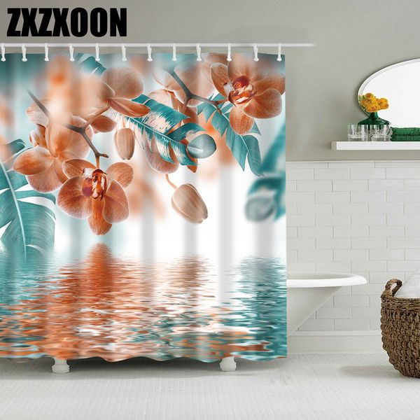 

flower cactus pineapple shower curtain for adults kids bathroom waterproof polyester bath curtain with hooks cortina de ducha