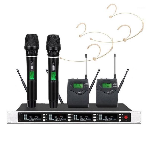 

bolymic professional handheld headset microphone 4 channel stage performance true diversity for microphones1