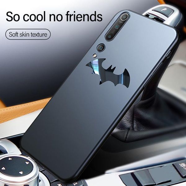 

ультратонкая металлическая летучая мышь matte pc case для xiaomi mi 10 9 8 se lite pro redmi note 7 mix max 2 sqcptx