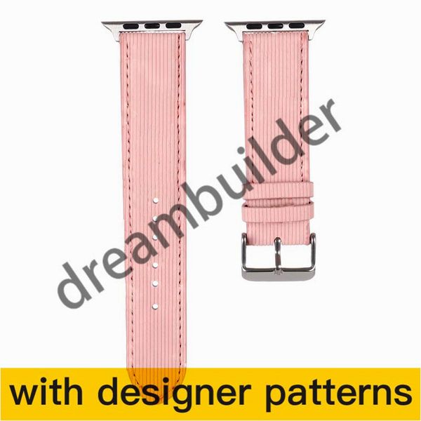 

v brand designer watchband watch band 42mm 38mm 40mm 44mm iwatch 2 3 4 5 bands leather strap bracelet fashion stripes