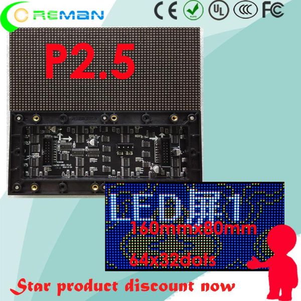 

selling modulo factory price p2.5 rgb led indoor , 64x32 p2.5 led module for text picture video sign