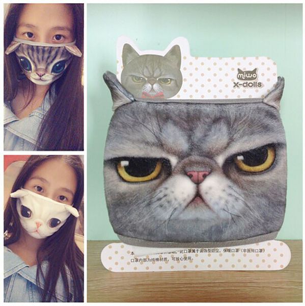 

designer face mask 3d cartoon pure cotton mask dustproof breathable version of pm2.5 activated carbon face masks