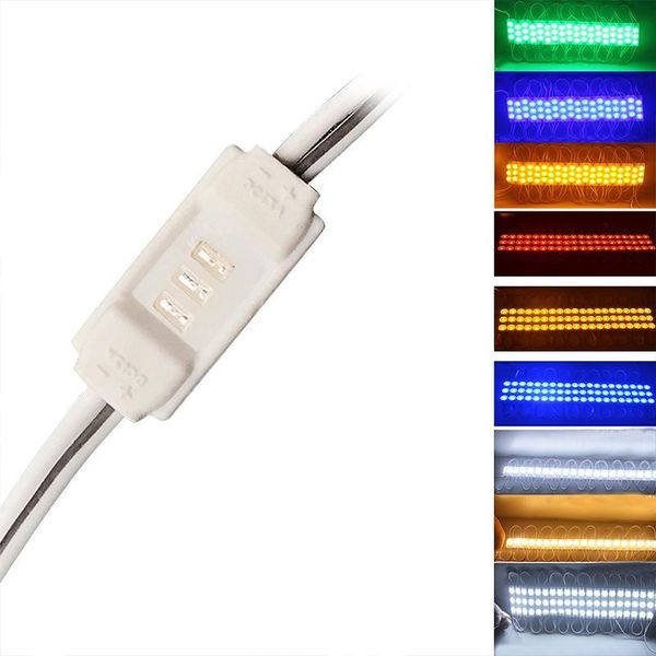 

yolu waterproof warm white cold white blue green md 3 led module injection molding light for dc 12v 10pcs/lot1