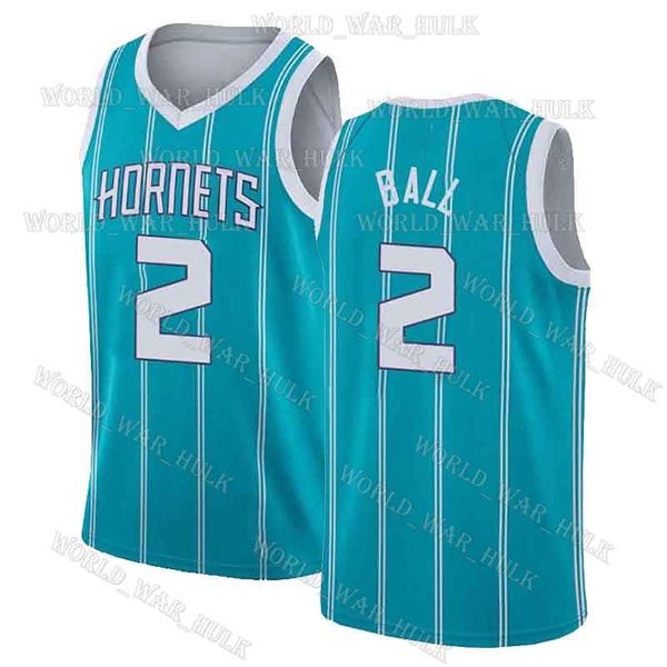 

lamelo 2 ball jersey charlotte gordon 20 hayward hornets golden state brooklyn james 33 wiseman nets stephen 30 curry warriors basketball, Black;blue