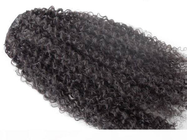 

new brazilian curly hair weft ciip in kinky curl weaves unprocessed natural black color human extensions can be dyed 1piece, Black;brown