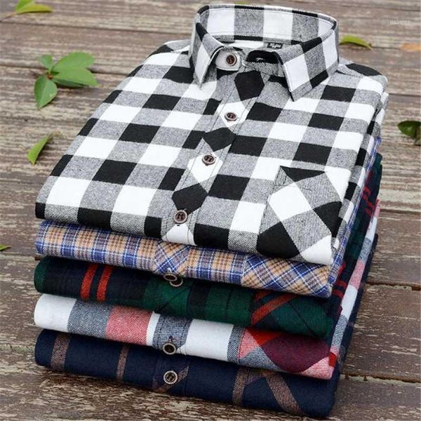 

cotton men plaid shirt spring autumn flannel shirt men dress shirts fashion long sleeve slim fit chemise homme casual male1, White;black