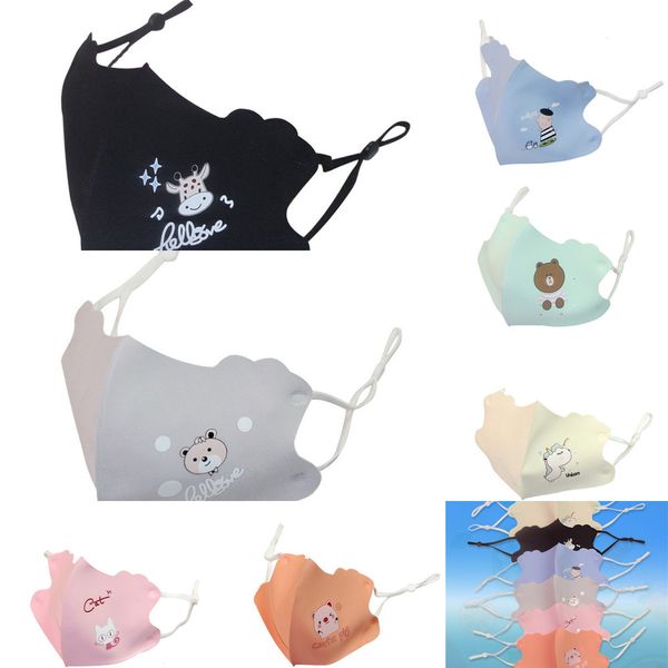 

animal silk 100pcs ice dust cartoon mouth masks protective children irregular comfortable mask foldable waterproo otjhv