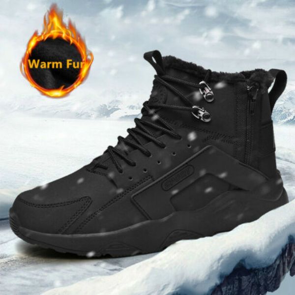 

damyuan men's boots men's shoes 2020 new fashion plug size 46 cotton shoes snow boots warm footweaer men's shoes t200327, Black