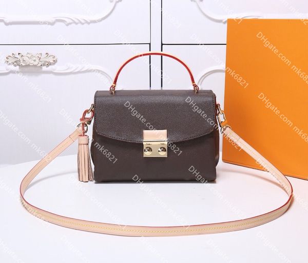 

quality croisette tote luxury designers bags genuine leather women handbags fashion shoulder bag tassel crossbody bag purses