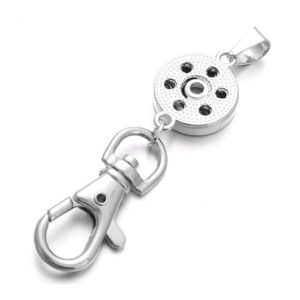 

new snap jewelry 12mm 18mm metal round snap button keychains keyring pendant layard for women gi bbygrh