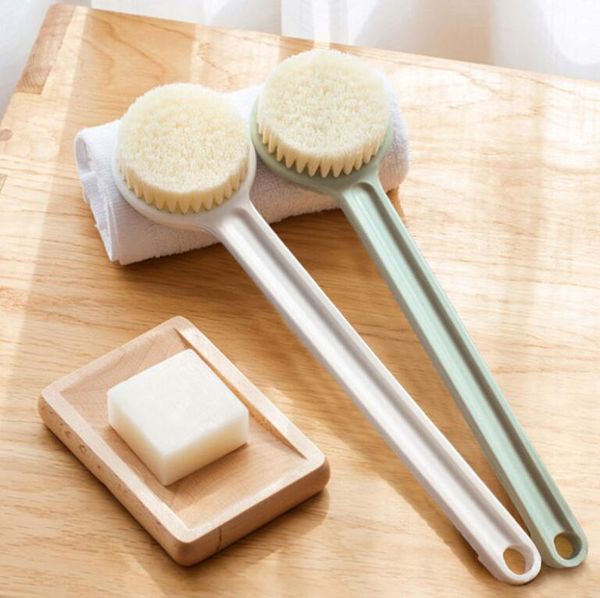 Bath Brush Back Longo Handle Soft Hair Adult Bathes Artefato Escovas