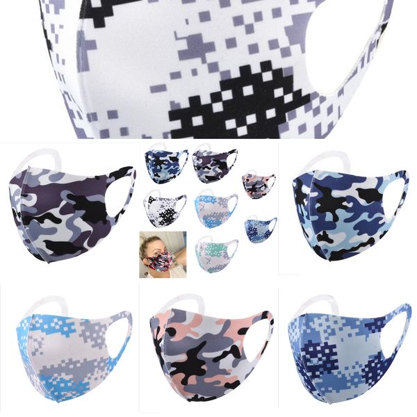 

anti-bacterial camouflage face camo cover soft mask pm2.5 respirator dustproof washable reusable silk cotton masksoutletndsp