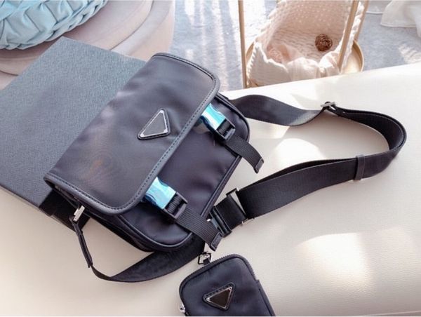 

2021 selling shoulder bag designer handbag textured nylon crossbody one shoulder all-match new bag wf2011291