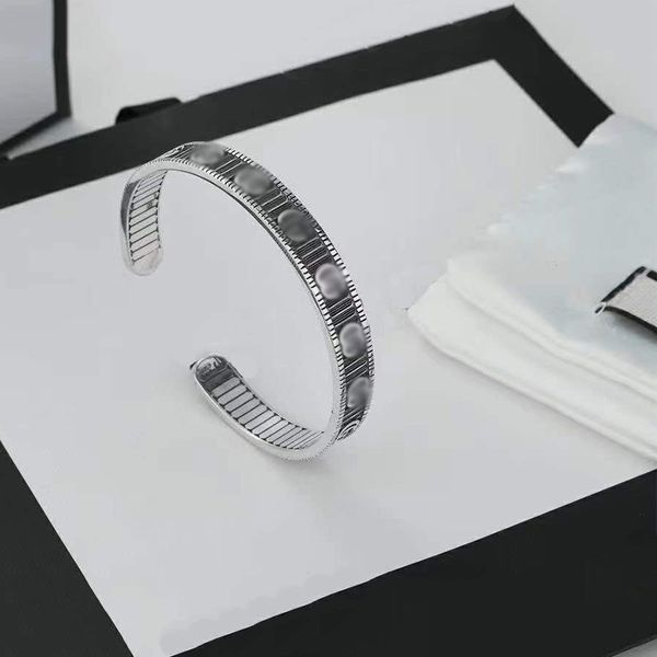 

известный бренд s925 стерлингового серебра стерлингового серебра g с пряжки мужской браслет дизайнерский дворец пары браслет роскошный модны, Black