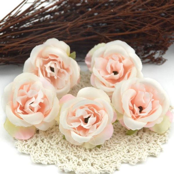 

10pcs/lot mini artificial flowers silk roses heads for wedding decoration party fake scrapbooking floral wreath home acc bbyizl