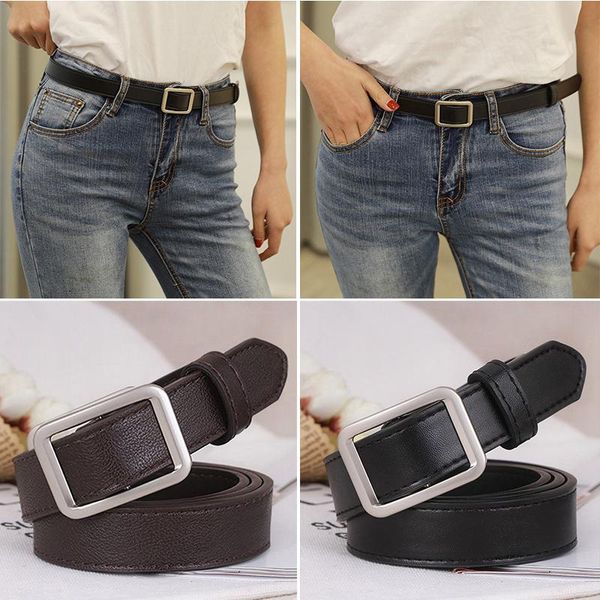 

кожаные женские ремень ретро металлические пряжки для женщин черные джинсы брюки женские женские талии пояса accesorios mujer, Black;brown