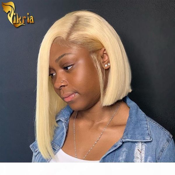 

613 straight bob lace front human hair wigs full lace wig pre plucked hairline with baby hair 130%~150% density 8~14inches for black women, Black;brown