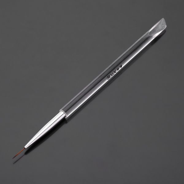 

transparent nail art pen acrylic handle carving powder uv gel liquid salon liner brush oblique sharp end
