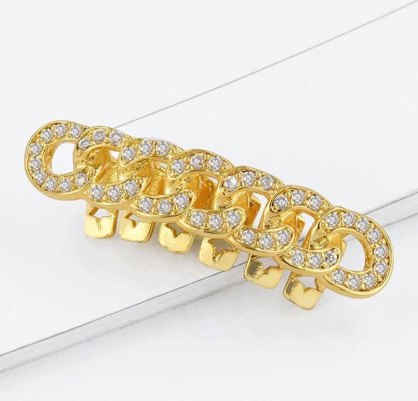 

18k gold teeth braces punk hip hop multicolor diamond custom bottom teeth grillz dental mouth fang grills tooth c bbythr bde_home, Black