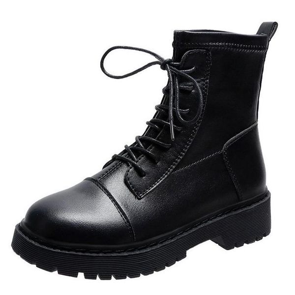 

boots 2021 autumn and winter trend fashion warm thick-soled women's, Black