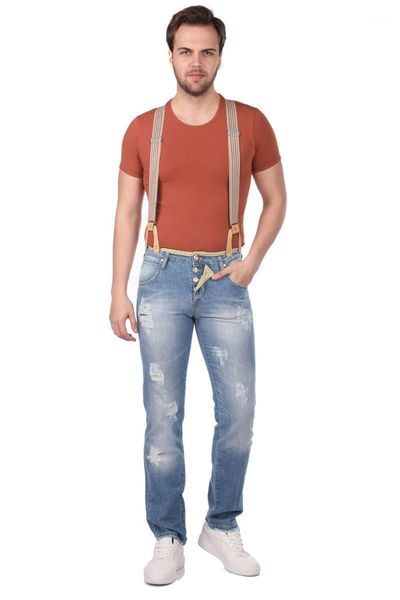 

blue white men 's jeans pants1