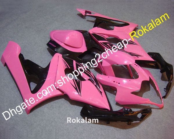 

for suzuki k5 fairing gsxr1000 2005 2006 gsx-r1000 06 05 gsxr 1000 pink black bodywork abs fairings kit (injection molding)
