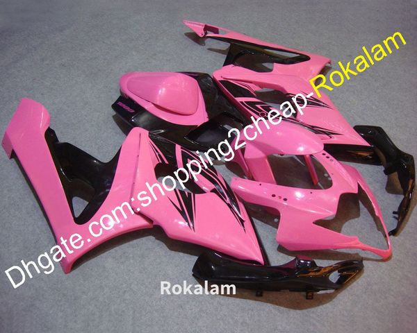 Para Suzuki K5 Fairing GSXR1000 2005 2006 GSX-R1000 06 05 GSXR 1000 Pink Black Bodywork Abs Standings Kit (moldagem por injeção)