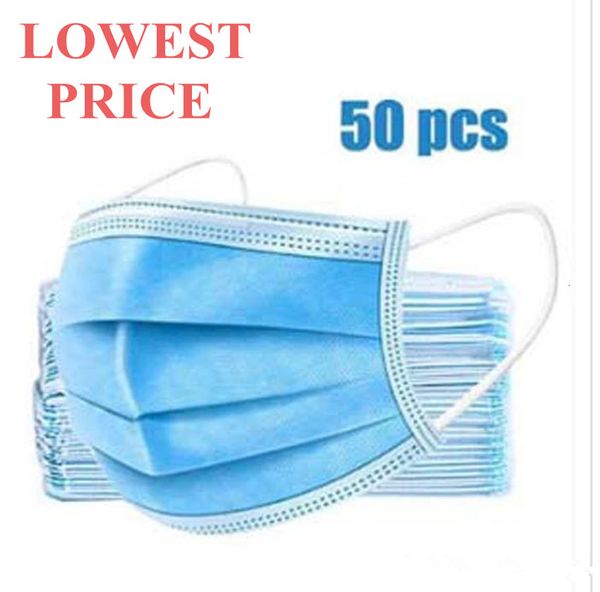 

disposable face masks with elastic ear loop 3 ply breathable comfortable for dust air pollution protection pack dhl shipping