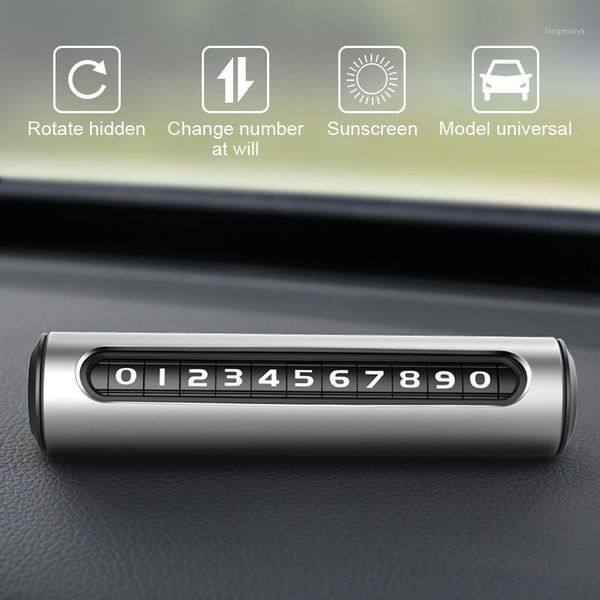 

rotatable hidden car temporary styling parking card luminous car parking auto cards park sautomobile sticker universal1
