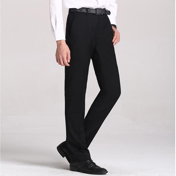 

size 29-40 easy care workwear black pants business pants for men slim fit formal trousers mens suit wedding party, White;black