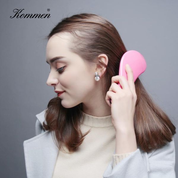 

mini princess tt comb beauty hair detangler comb haircare styling tool set barber accessories massage hair brush sqcnlf, Silver