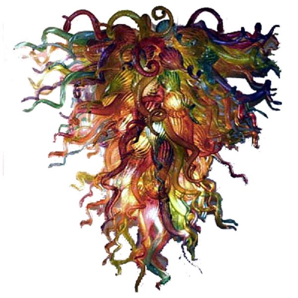 

factory direct blown glass chandelier lighting fixture multi color art glass pendant lights for bedroom home decoration