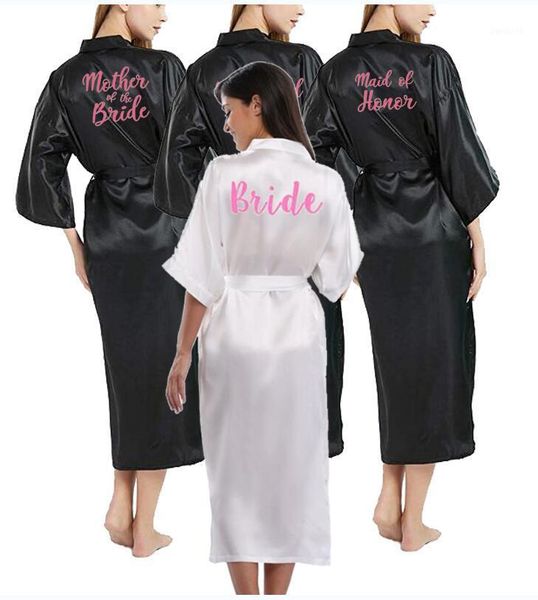 

black robe women short bride bridesmaid kimono robes for wedding party sister of the bride mother of the robes1, Black;red