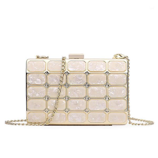 

marble evening bag female evening banquet acrylic hand shoulder messenger bag1