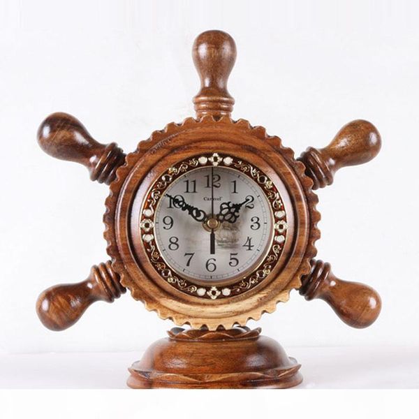 

новые nordic desktop clock сплошная древесина руль таблица часы гостиная офис офис дом декор кварцевые часы орнамент лучший подарок