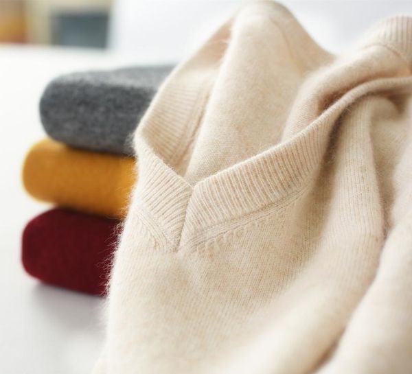 

men's sweaters 3xl sweater cashmere blended knitted v-neck pullover selling fall winter wool high quality, White;black