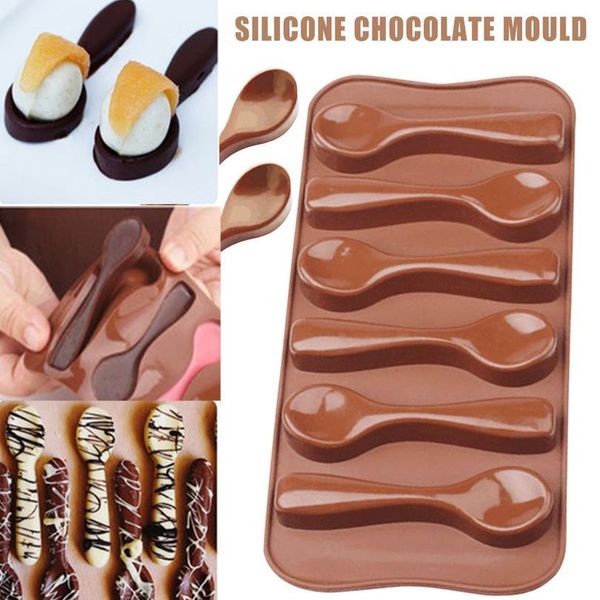 

6 spoon sile mold high temperature resistant ice mould for chocolate candy baking cake decora qyllew