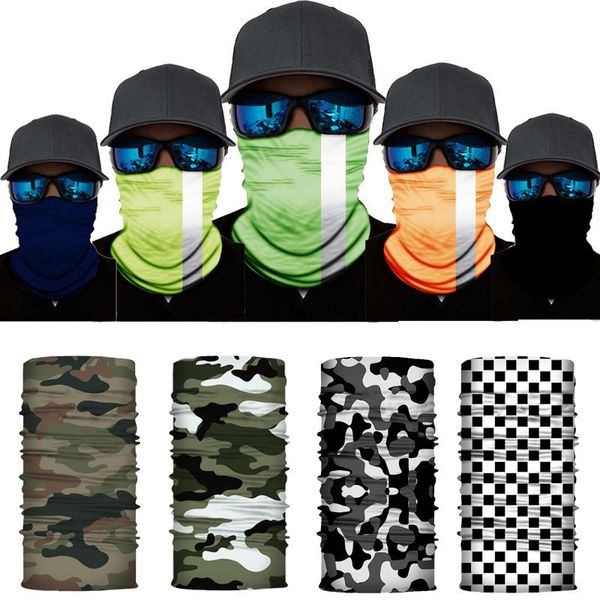 

3d камуфляж череп твердых велосипедов маска шарф велосипедный мотоцикл bandana открытый спортивный спорт пеший рыбалка бандана топы шеи гайт, Black
