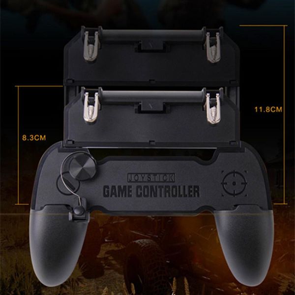 Venda quente W11 + Pubg Mobile Gamepad Controlador Pubg Wireless Joystick Game Shooter Controller para iphone Android Samsung Telefone