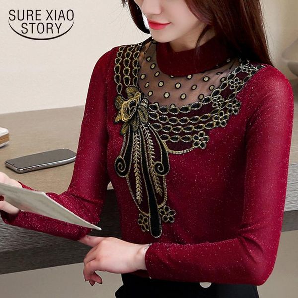 

women's blouses & shirts 4xl plus size woman 2021 autumn turtleneck black long sleeve casual women and 5569, White
