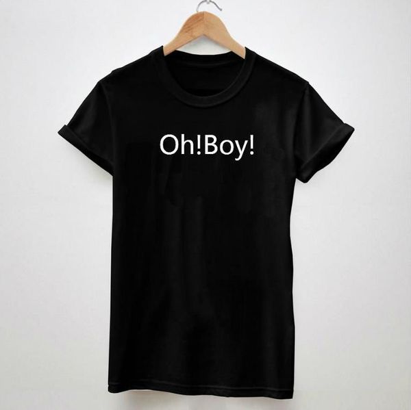 

ohboy cool tshirt for women fashion tees black white