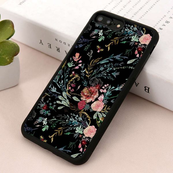 

rfbgbernandez midnight flower tpu silicone rubber case cover for vip 5 5s se 6 6s 7 8 plus x xs x 11 12 mini pro max xrzasw