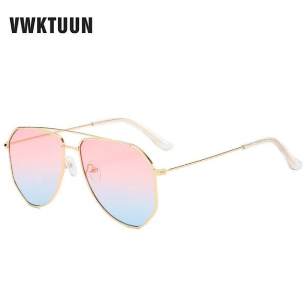 

sunglasses vwktuun women men polygonal irregular sunglass ocean colorful lens points twin beams sun glasses oversized, White;black