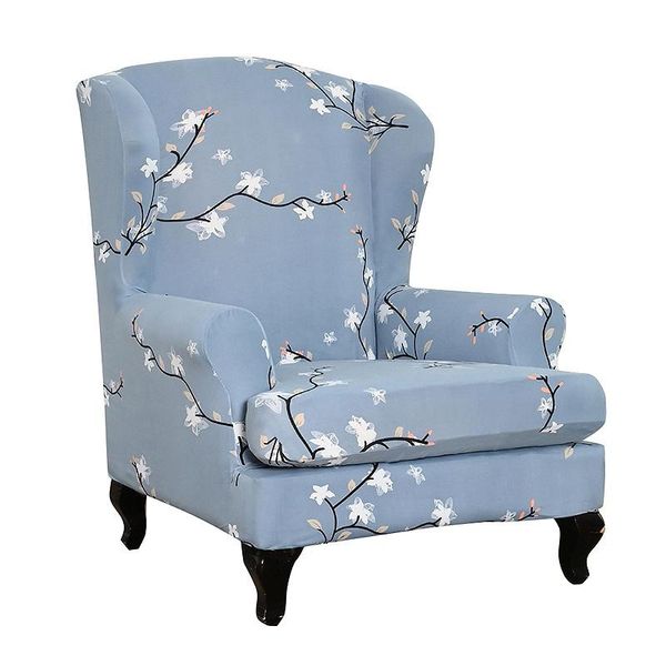 

stretch wing chair cover wingback armchair slipcover funda silla elastica american armchair cover furniture protector home decor