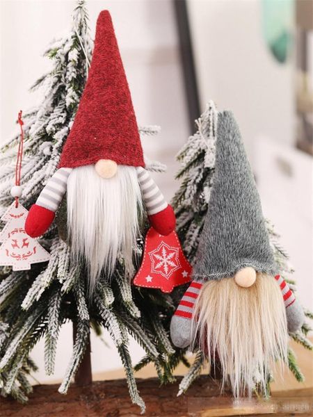 

handmade swedish gnome scandinavian tomte santa nisse christmas nordic plush toy table ornament xmas tree decorations